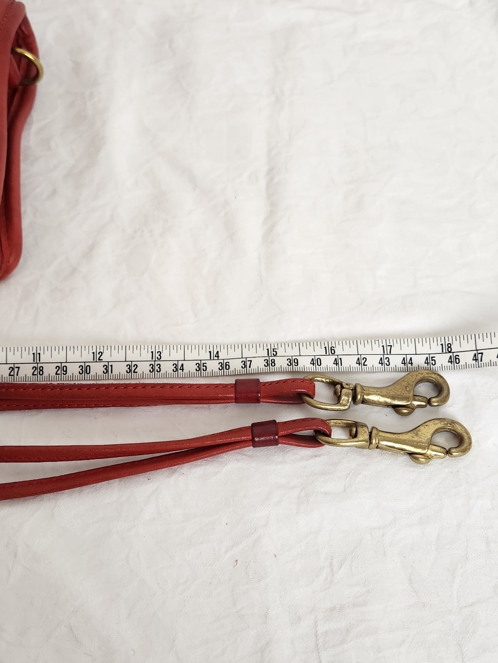 Vintage 70s Coach Red Leather Purse - Picture 13 of 16